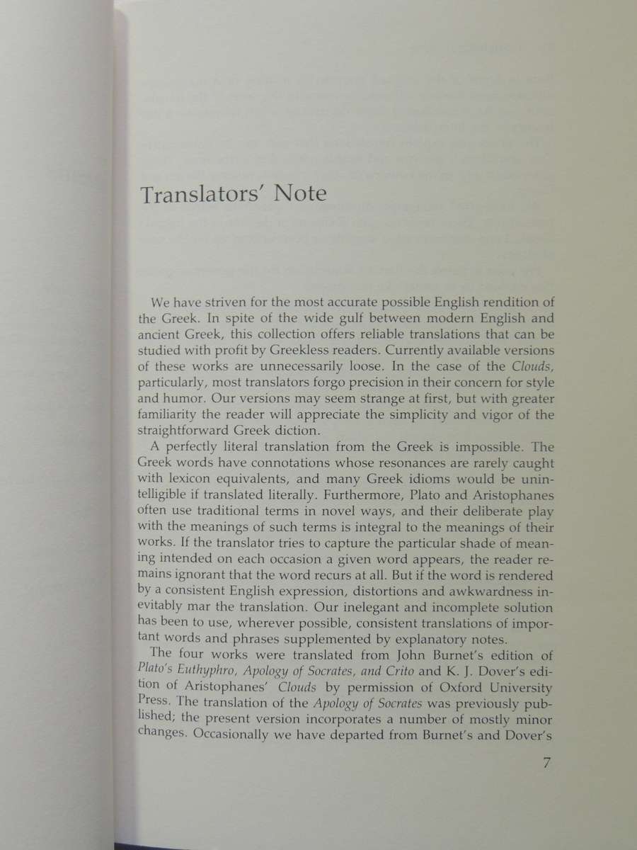Four Texts On Socrates - Plato & Aristophanes