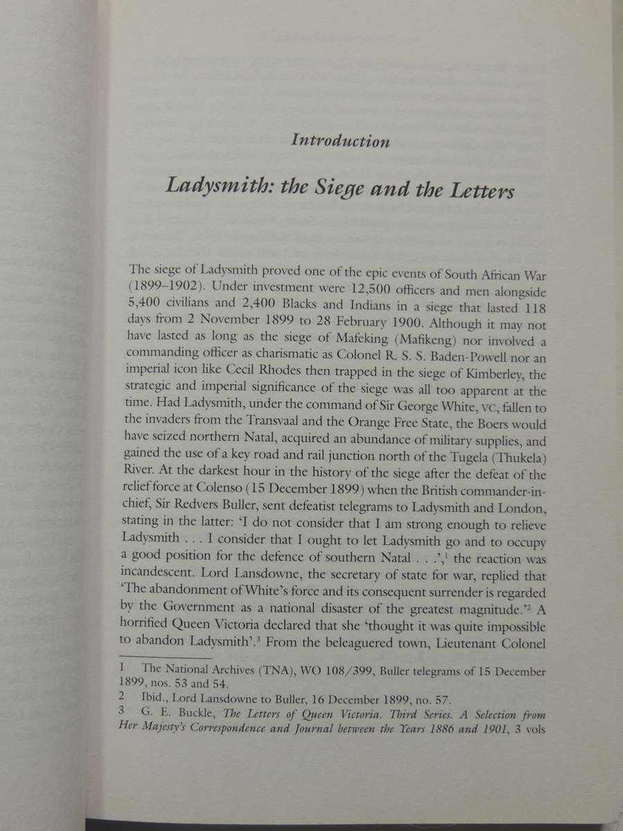 Letters From Ladysmith: Eyewitness Accounts From The South African War - ed Edward Spiers