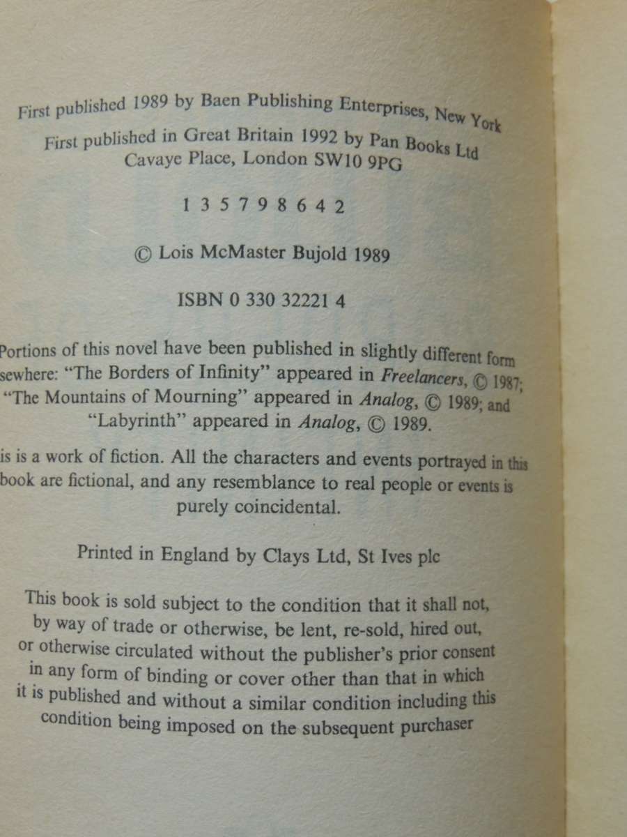 Borders Of Infinity - Lois McMaster Bujold