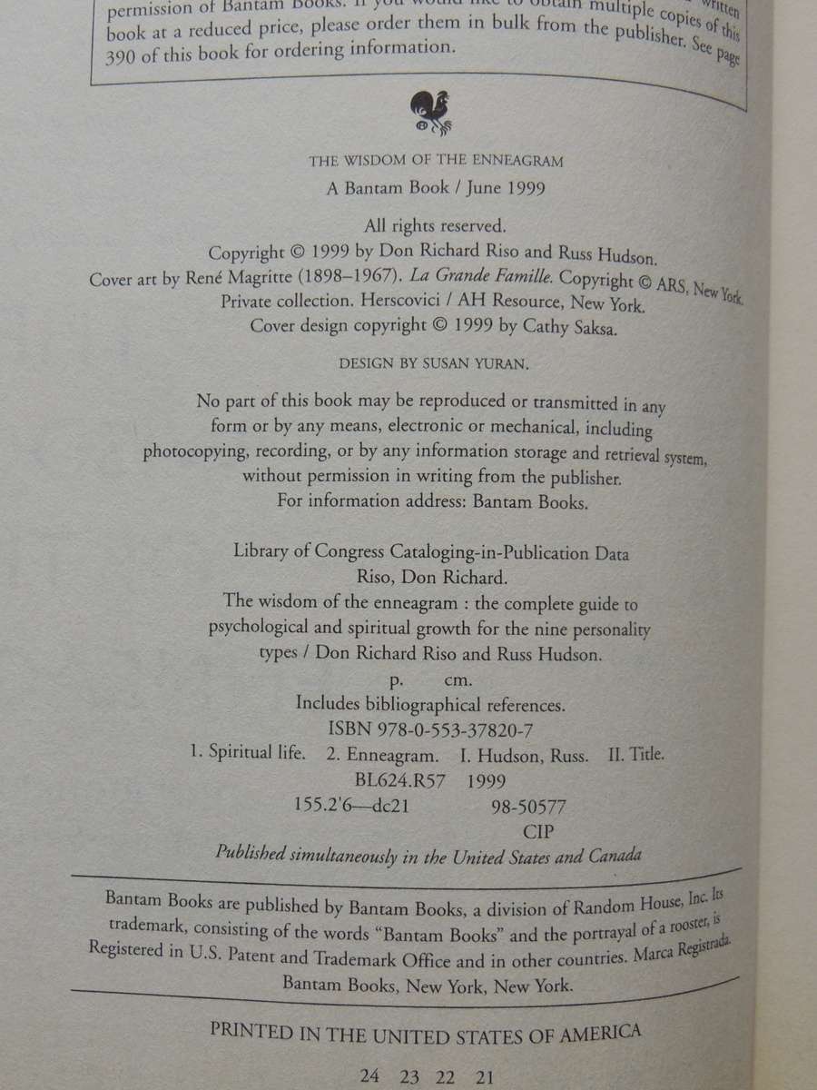The Wisdom Of The Enneagram - Richard Don Riso, Russ Hudson