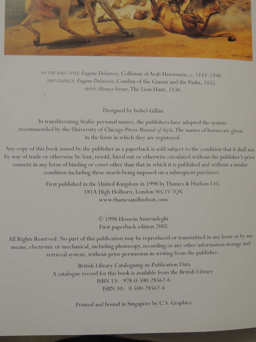 The Arabian Horse: History, Mystery And Magic - ed Hossein Amirsadeghi