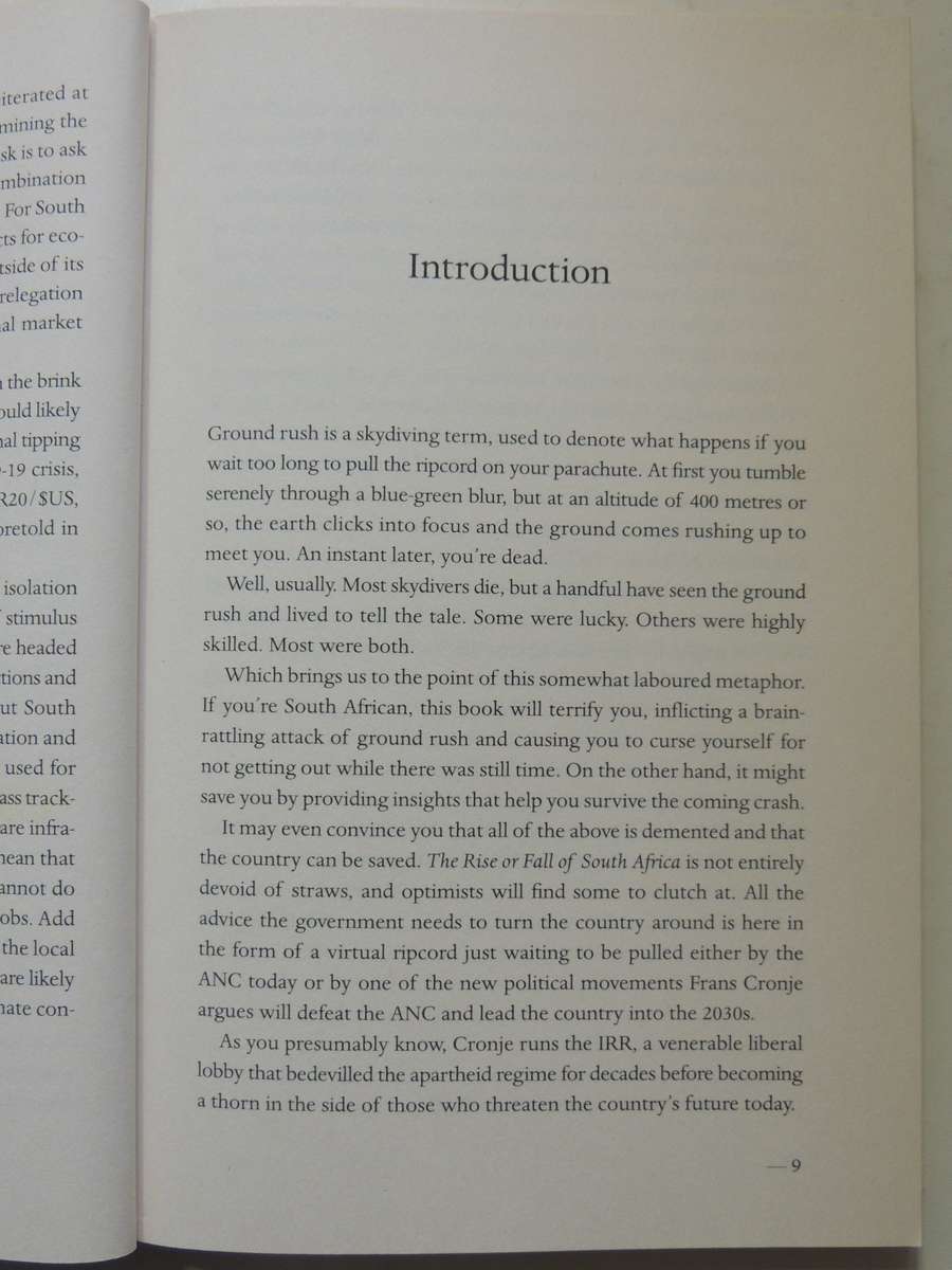 The Rise Or Fall Of South Africa -  Frans Cronje