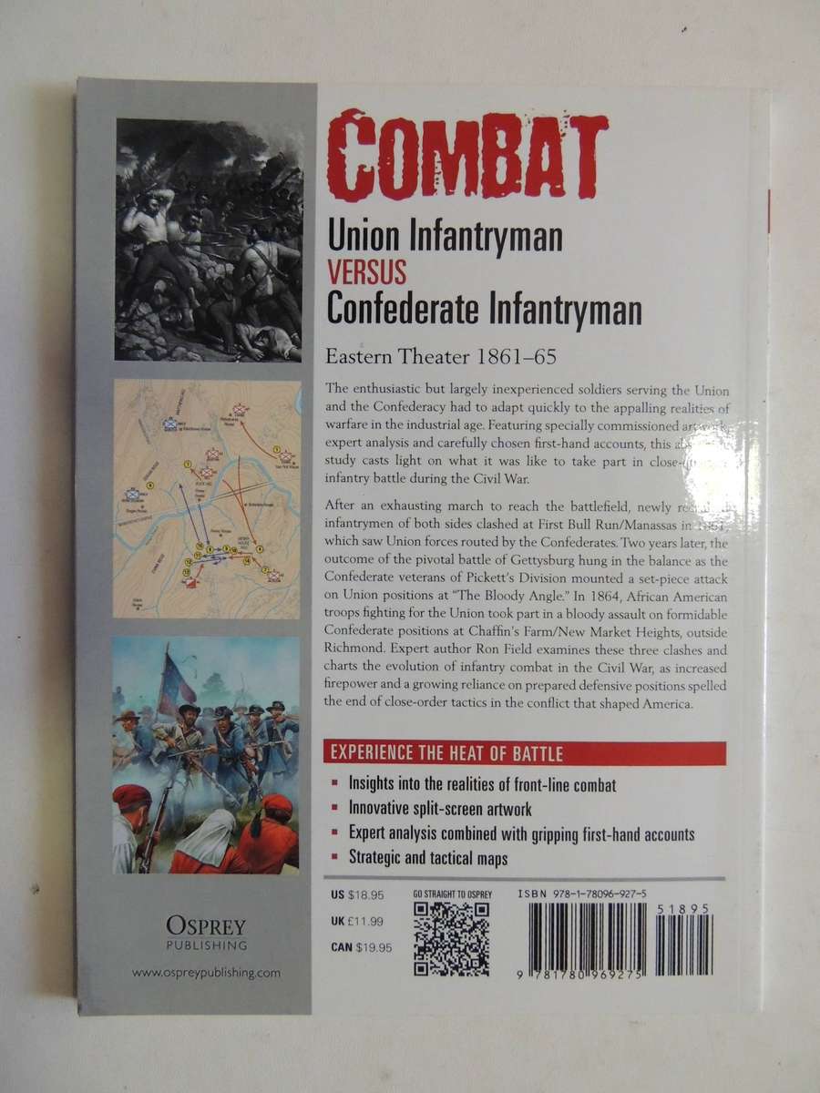Combat 2: Eastern Theater 1861-65 Union Infantryman Versus Confederate Infantryman-  Ron Field