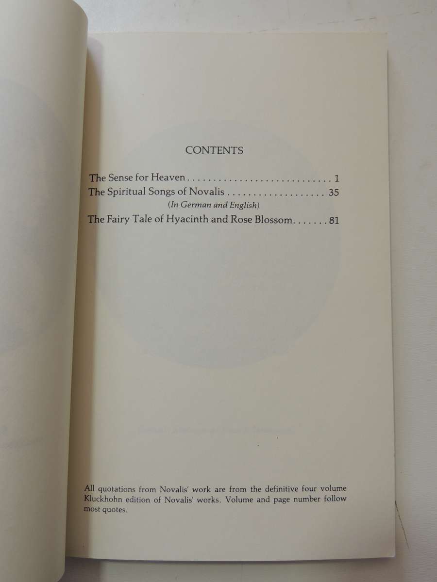 Novalis, Spiritual Songs - William Lindeman