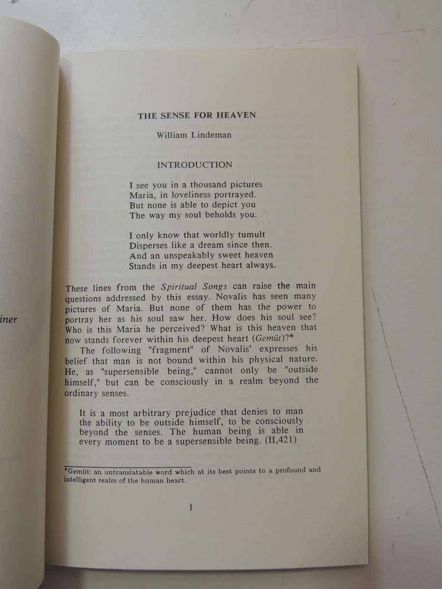 Novalis, Spiritual Songs - William Lindeman