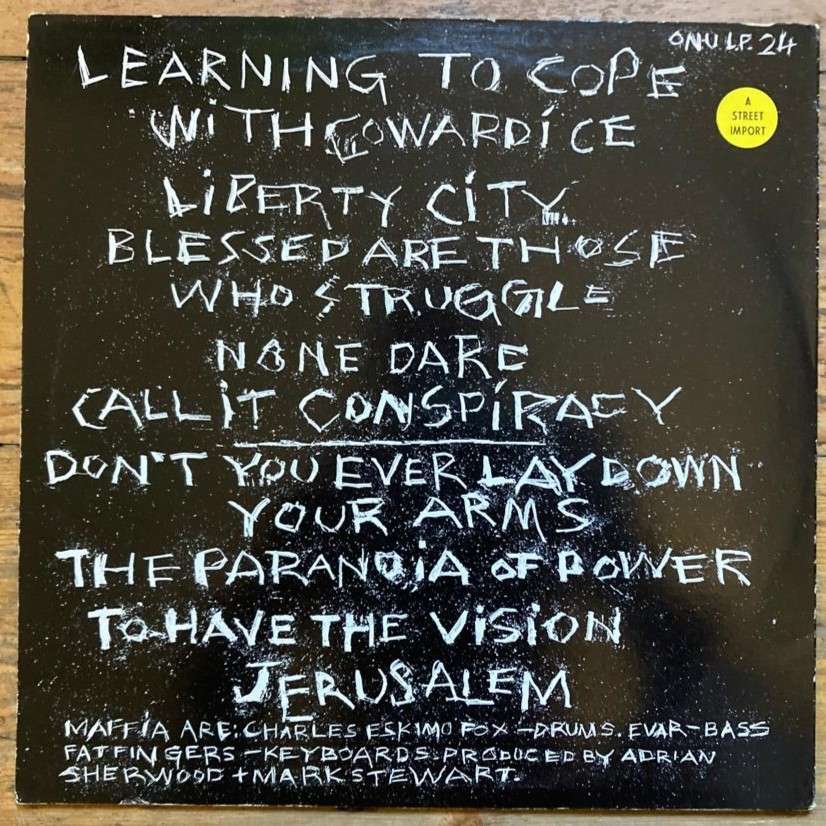 Mark Stewart + Maffia - Learning To Cope With Cowardice LP/Album (1983 UK import) VG+/VG+