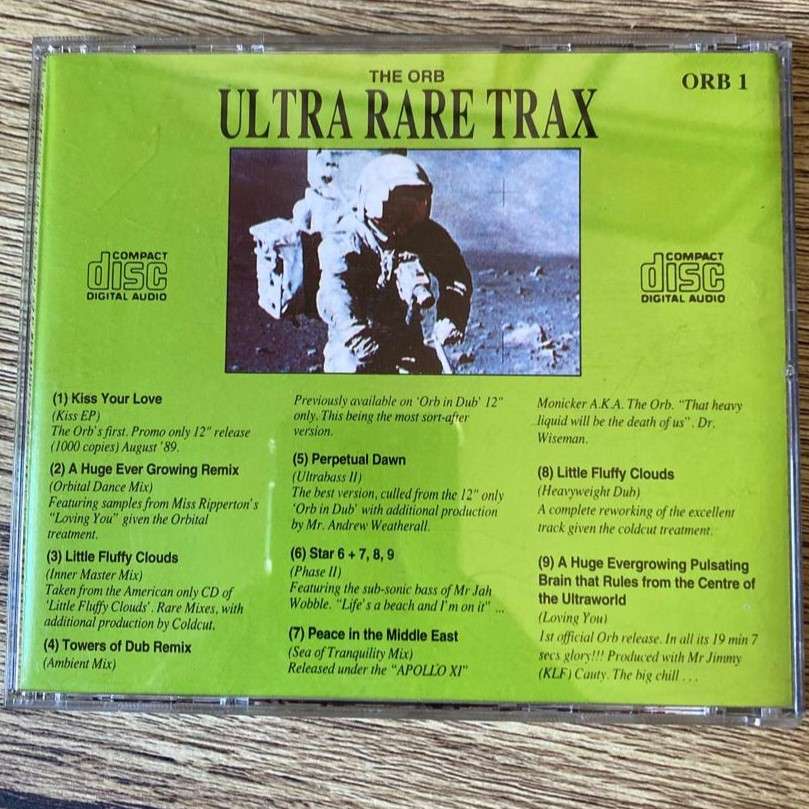 The Orb - Ultra Rare Trax CD/Compilation (European import) Exc/Exc