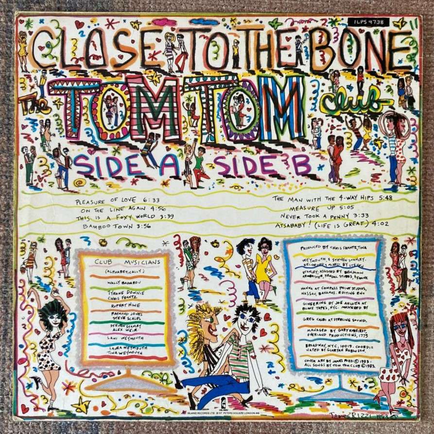 Tom Tom Club - Close To the Bone LP/Album (1983 UK import) VG/VG+