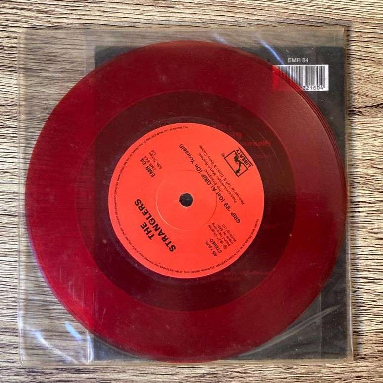 The Stranglers - Grip '89 (Get a) Grip (On Yourself) 7"single (1989 UK import, red vinyl) VG/VG