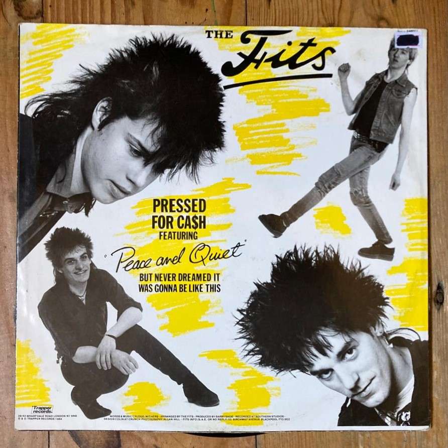 Peter & the Test Tube Babies/The Fits - Pressed For Ca$h 12"/single (1984 UK import) VG/VG
