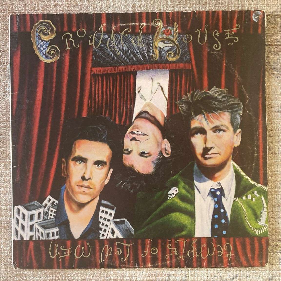 Crowded House - Temple Of Low Men LP/Album (1988 SA press) VG/VG