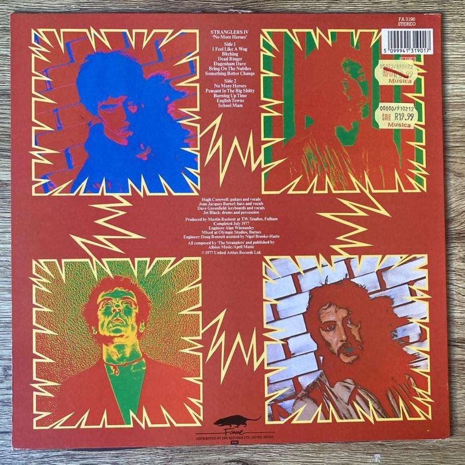 The Stranglers - No More Heroes LP/Album (UK import) VG+/VG