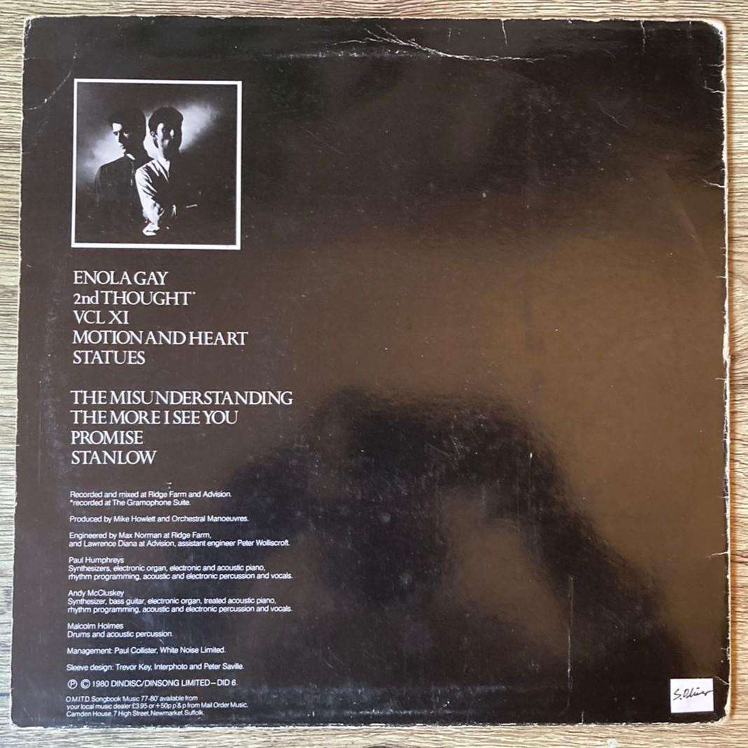 Orchestral Manoeuvres In The Dark  Organisation LP/Album (1980 UK import) VG/G+