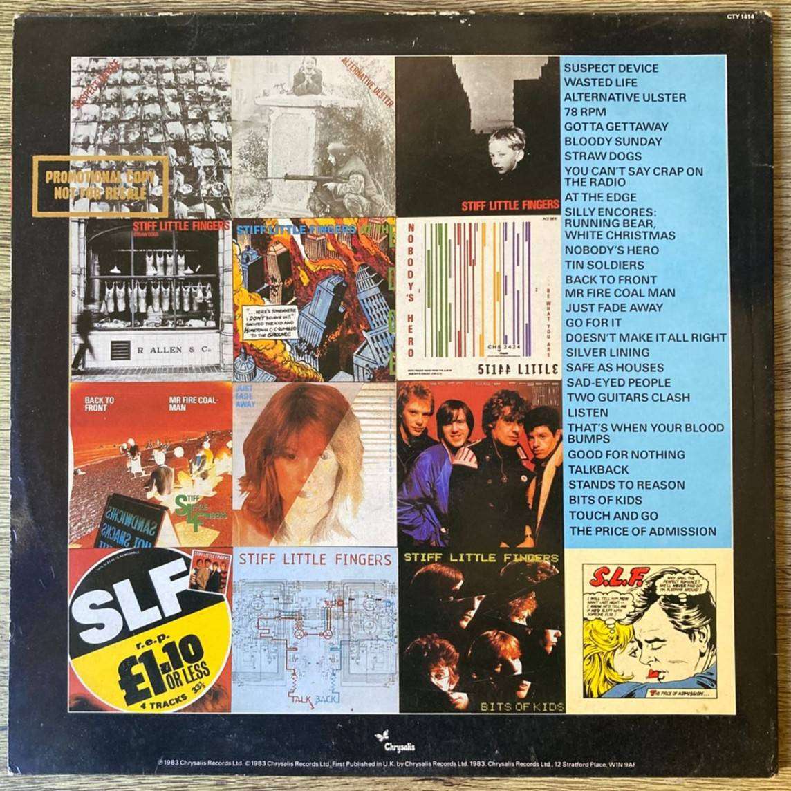 Stiff Little Fingers - All the Best 2xLP/Comp. (1983 UK import) VG+/VG+/VG
