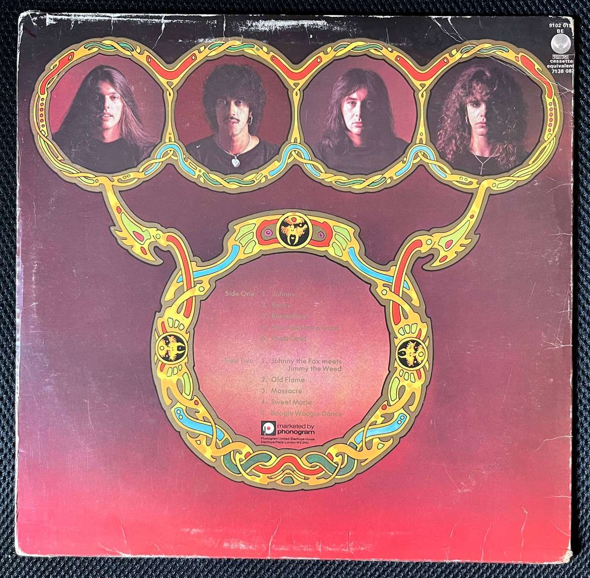 Thin Lizzy - Johnny the Fox LP/Album (1976 UK import) VG/VG