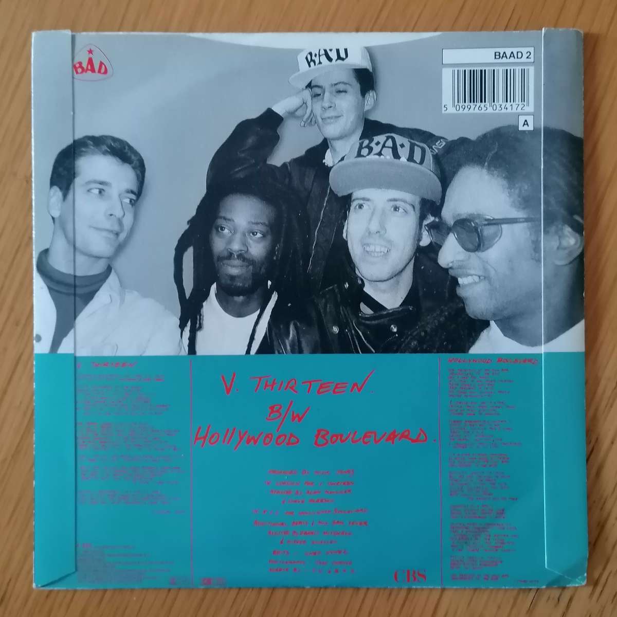 Big Audio Dynamite - V. Thirteen 7"/single (1987 UK import) VG+/VG+