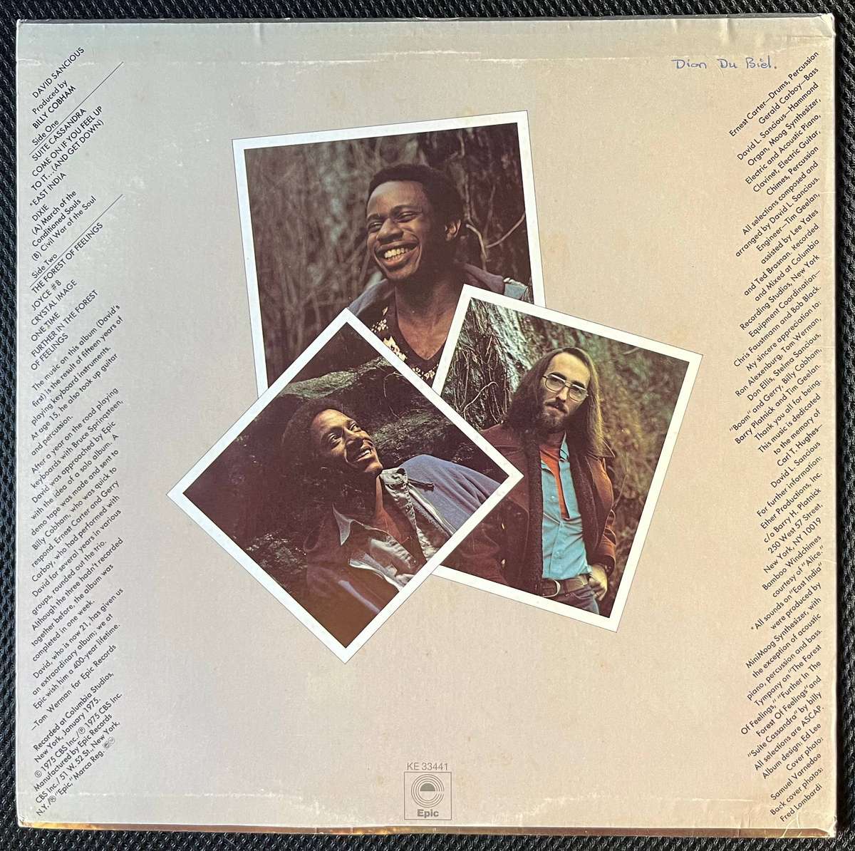 David Sancious - Forest Of Feelings LP/Album (1975 US import) VG+/VG+
