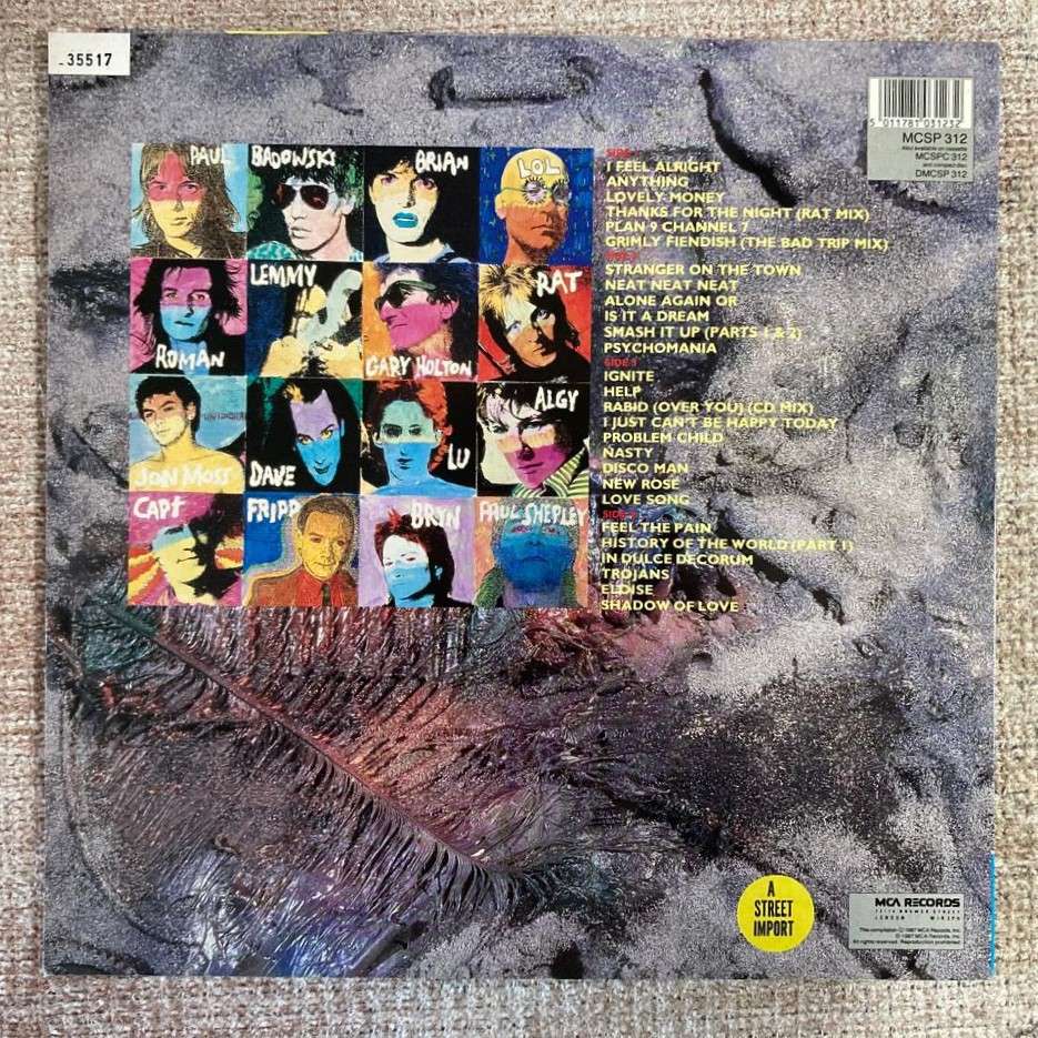 The Damned - The Light At the End of the Tunnel 2xLP/Comp. (1987 UK import) VG+/VG+/VG+