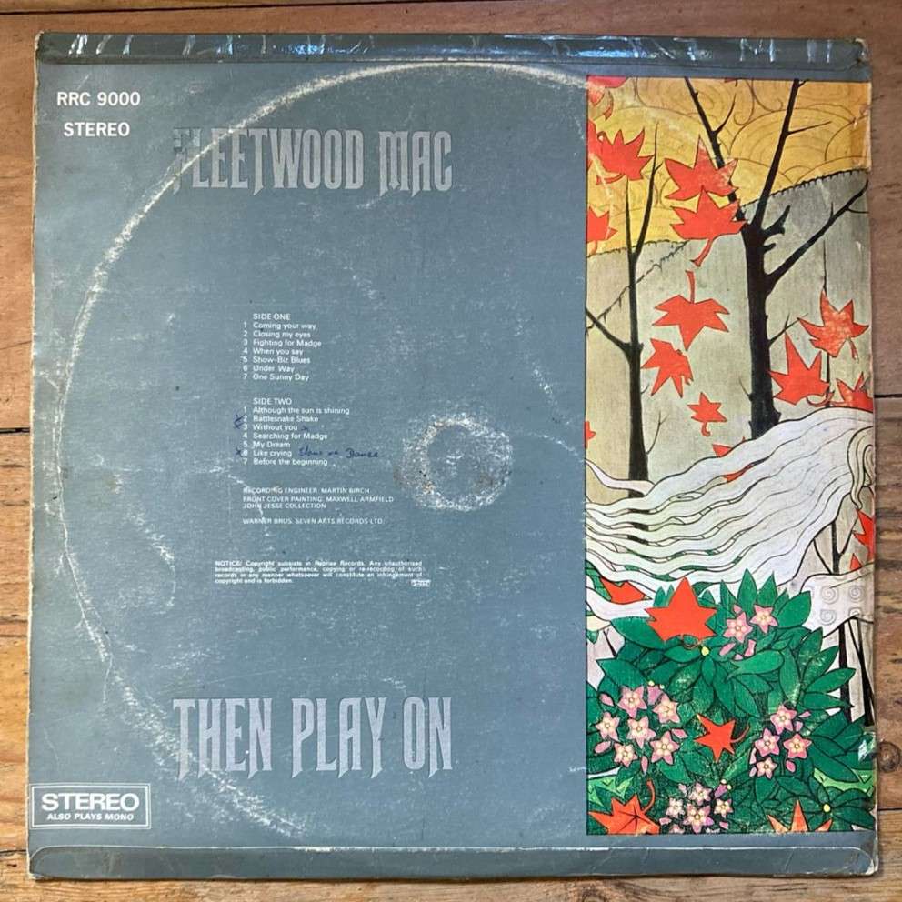 Fleetwood Mac - Then Play On LP/Album (1969 SA press) G+/VG