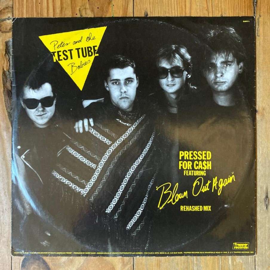 Peter & the Test Tube Babies/The Fits - Pressed For Ca$h 12"/single (1984 UK import) VG/VG