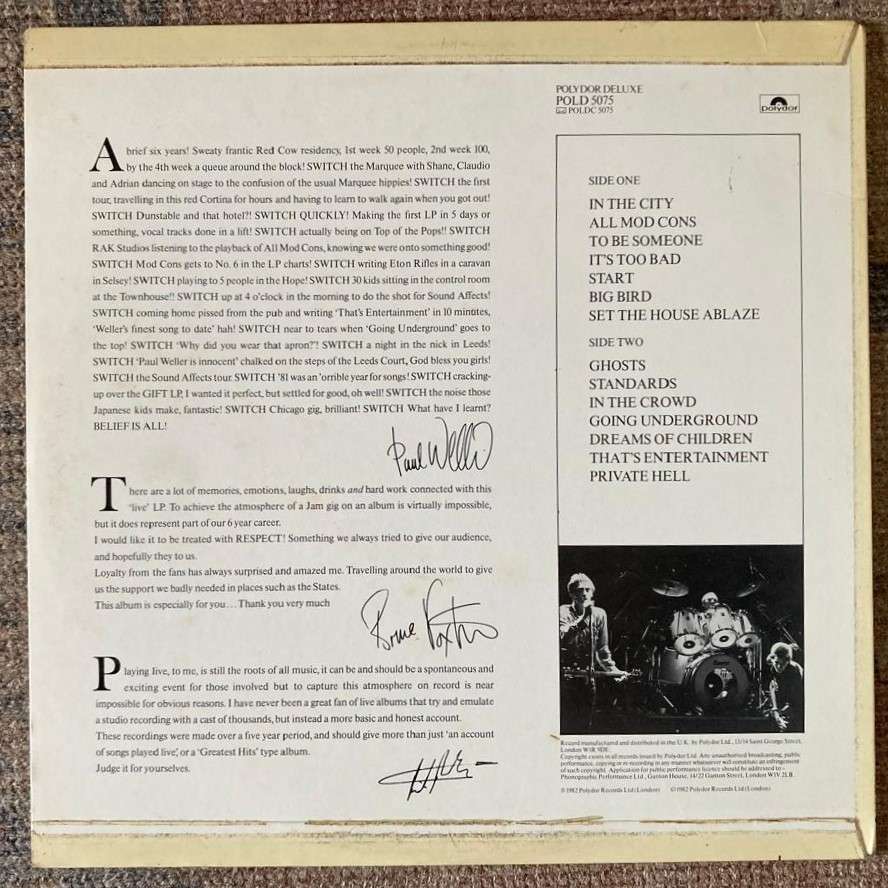 The Jam - Dig The New Breed LP/Album (1982 UK import) VG+/VG+