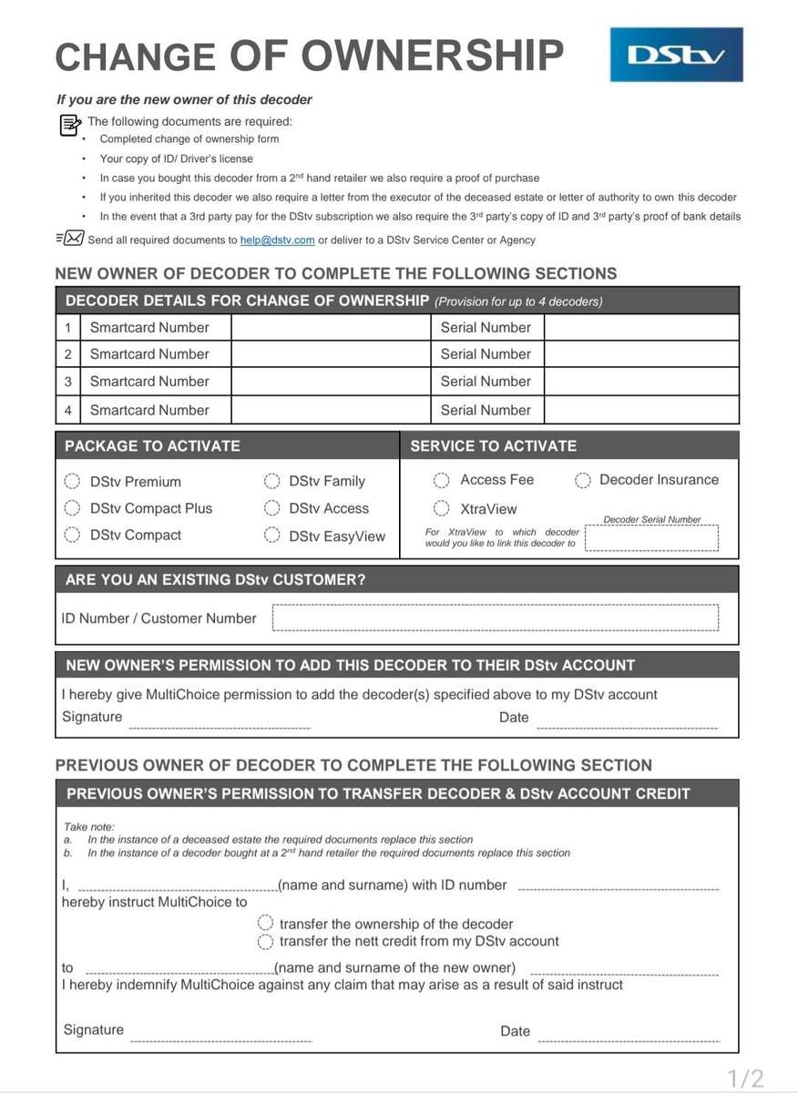 DSTV HD PVR Decoder for repair