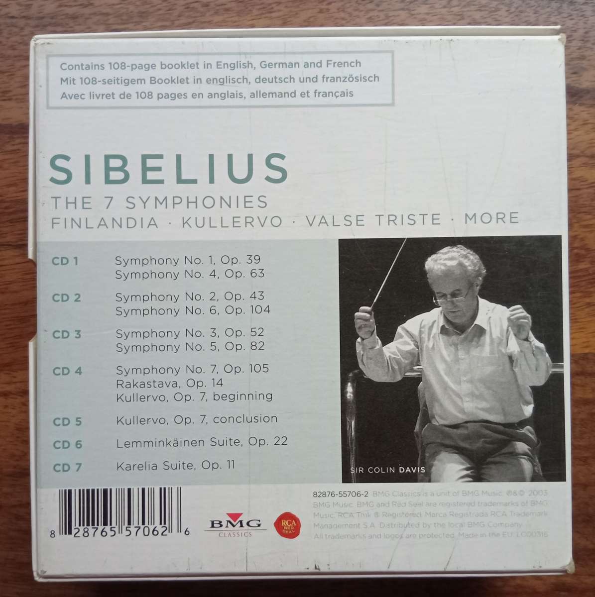 Sibelius: Symphonies, Kullervo, Tone Poems (7 CDs, Davis)