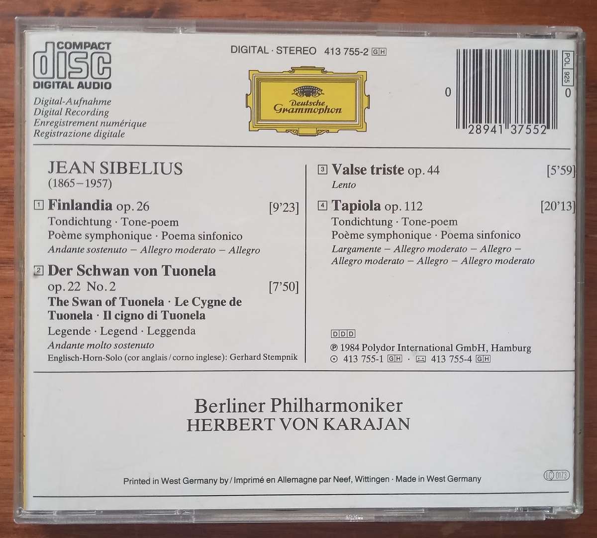 Sibelius: Tone Poems (Karajan)