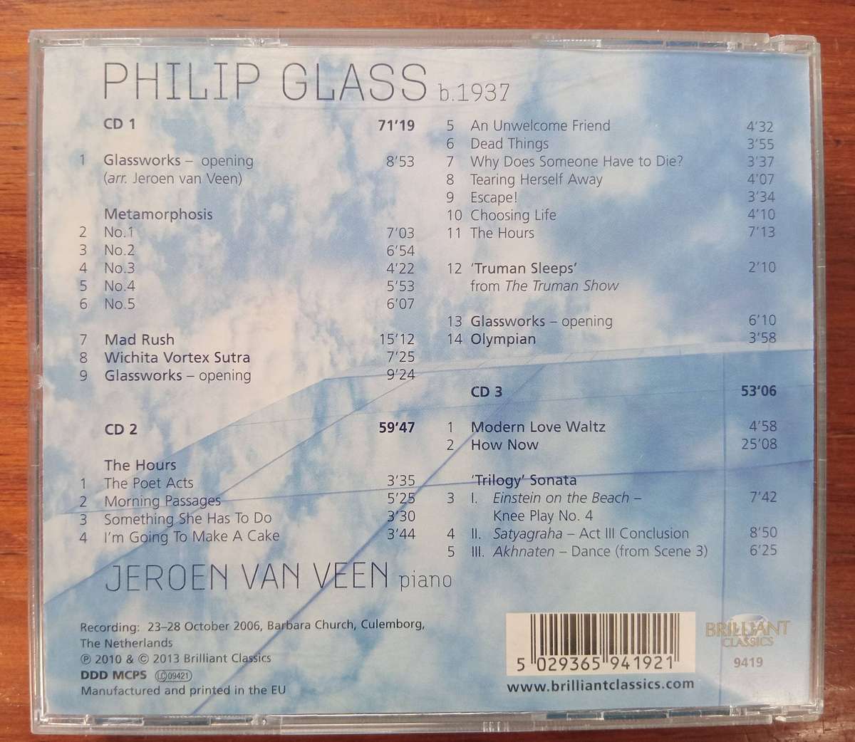 Glass: Piano Works (3CDs)