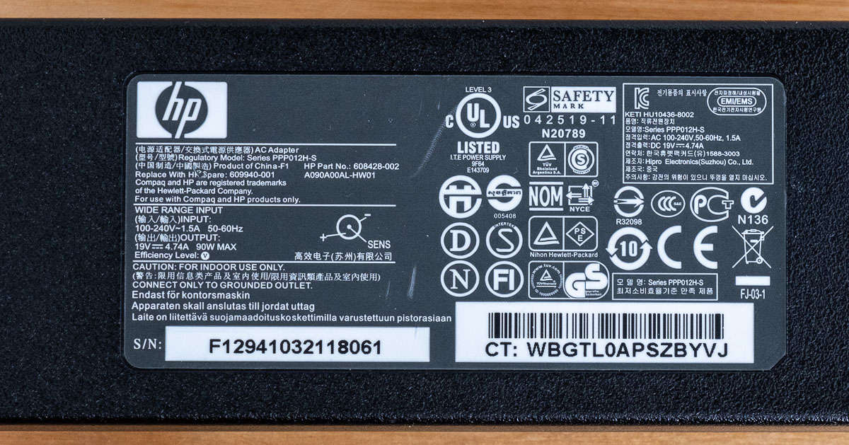 Original HP 90W 19.5V 4.74A Big Tip Power Adaptor Laptop/Desktop Mini/Elite Slice/ProDesk/EliteDesk