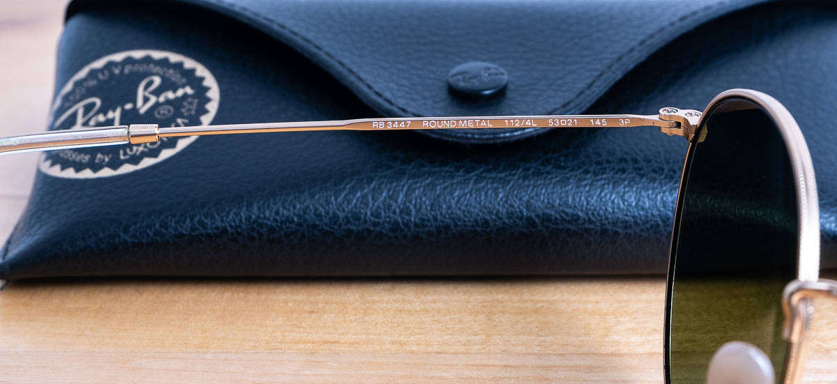 Ray-Ban Round Metal RB3447 Polarized 112/4L 53-21 145