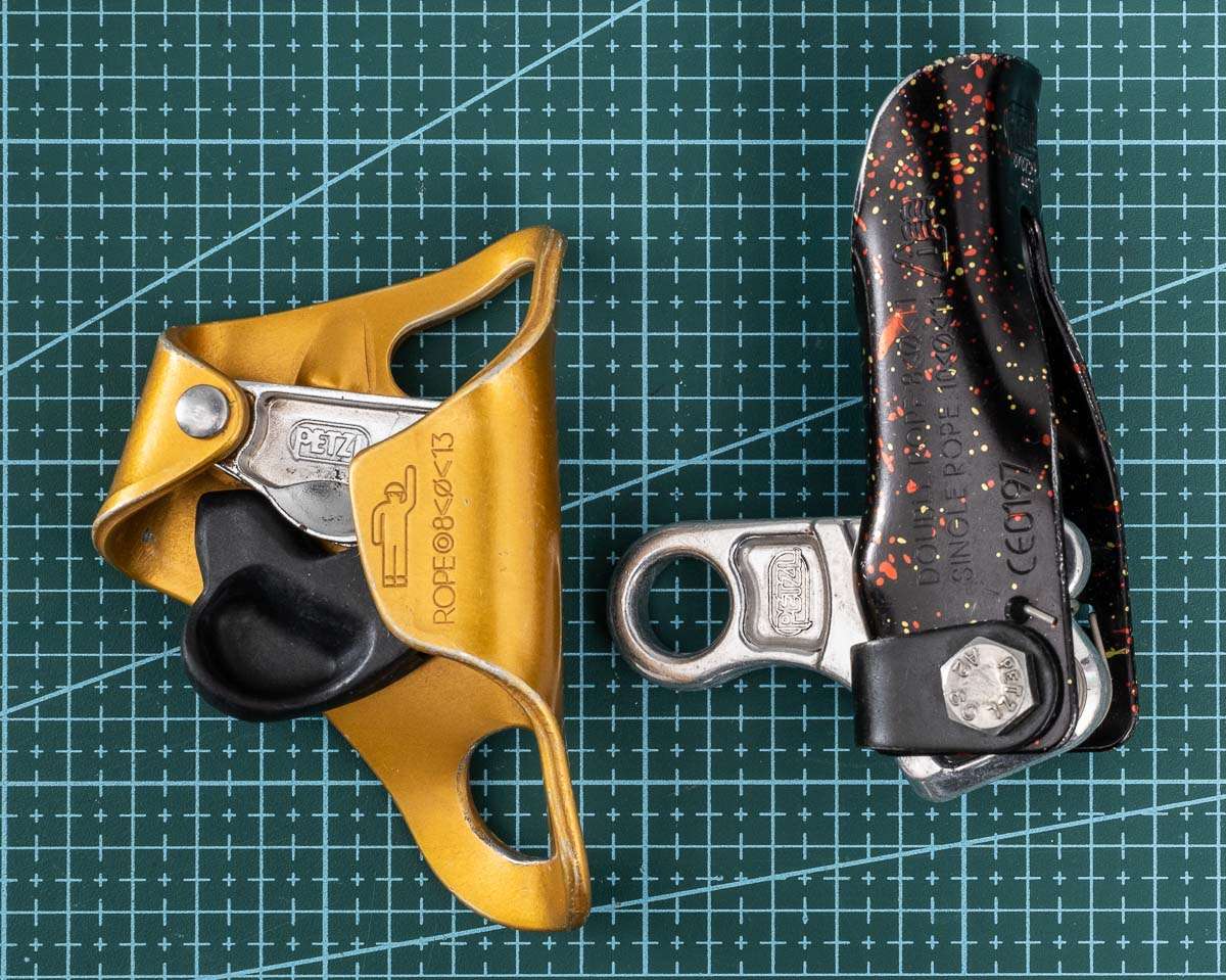 Rope Access Gear - Petzl Stop Descender * Petzl Shunt Backup Device * Petzl Croll L Chest Ascender