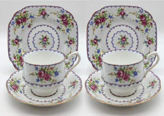 Vintage Royal Albert Petit Point Trio x 2 Sets