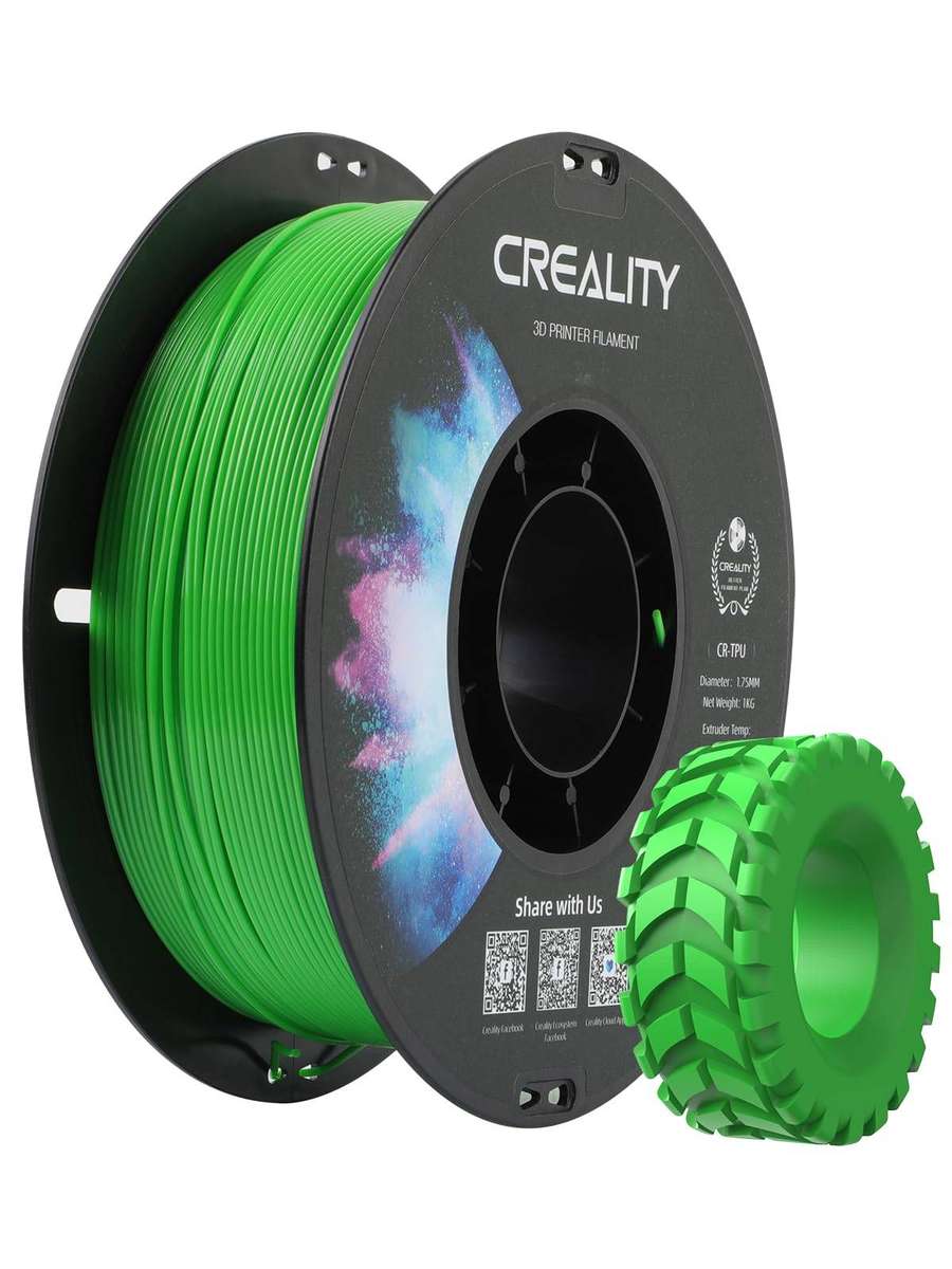 Creality TPU Filament Green, 1.75mm, 1kg