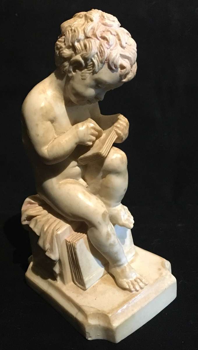 Le Ron Little Boy Reading  Figurine