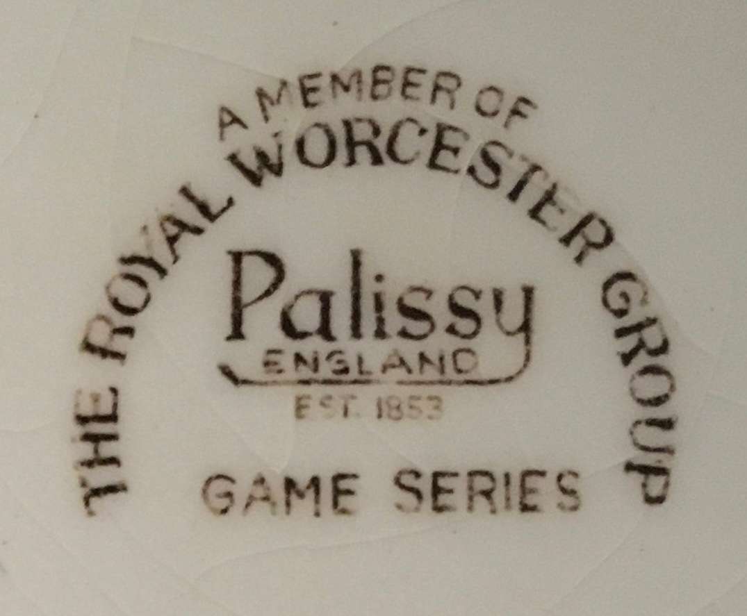 Royal Worcester Pallisy game series:  Mallard and Quail plates pair