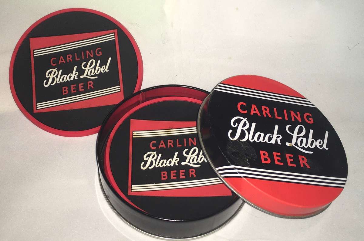 Carling black label coasters
