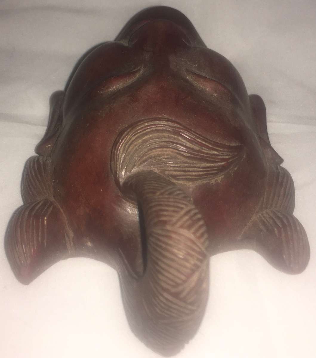 Wood - carved wall hanging - oriental man