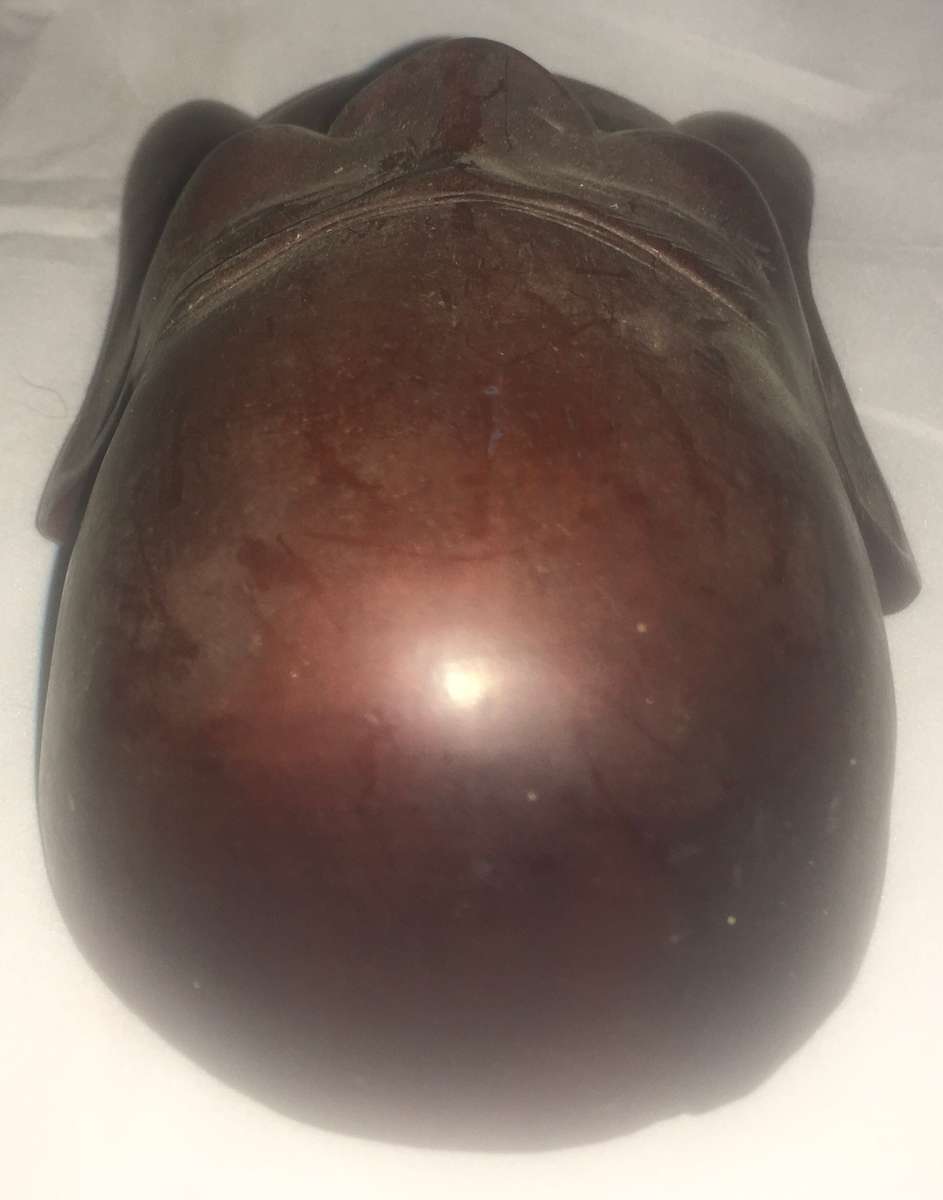 Wood - carved wall hanging - oriental man