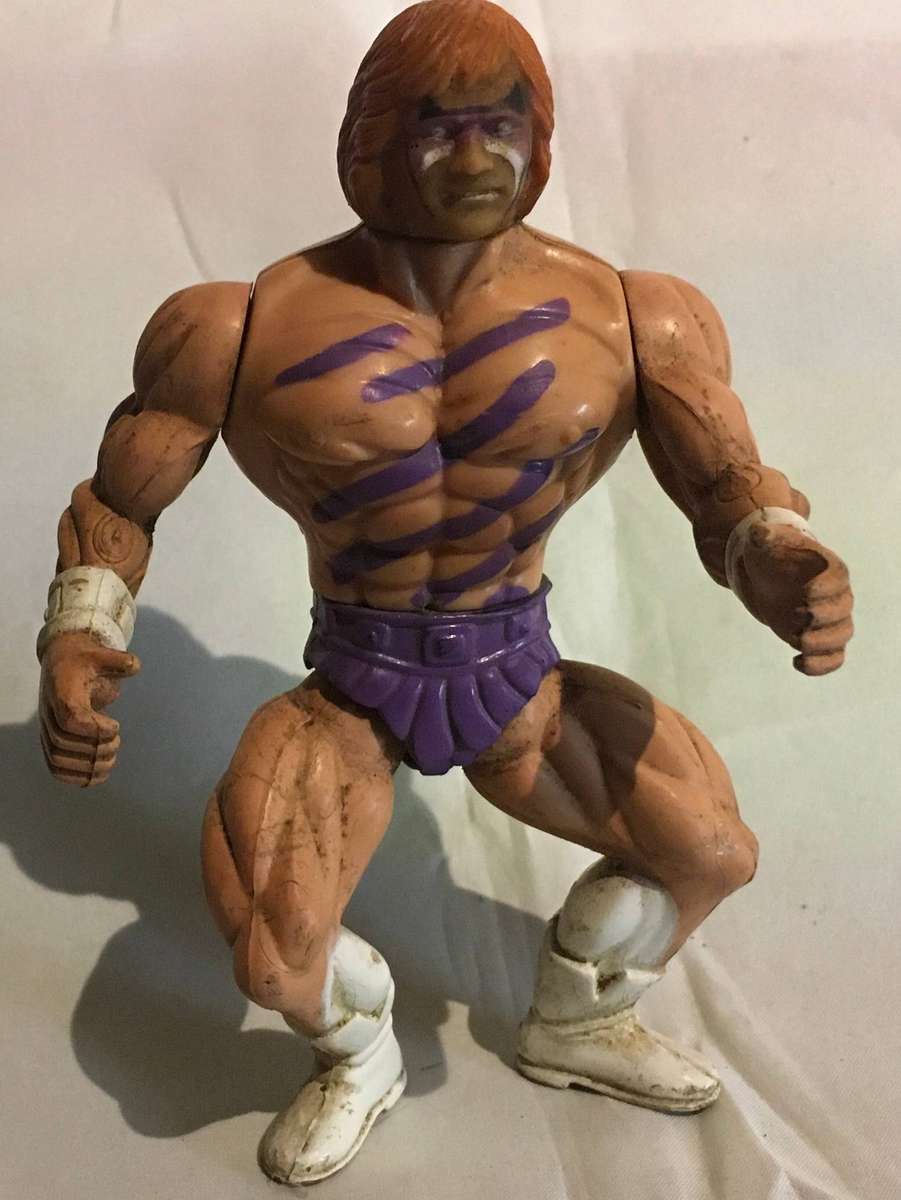 WWF Moto Ko Wrestler. Bootleg Tosfrit Sungold Galaxy Fighter Figurine. Vintage