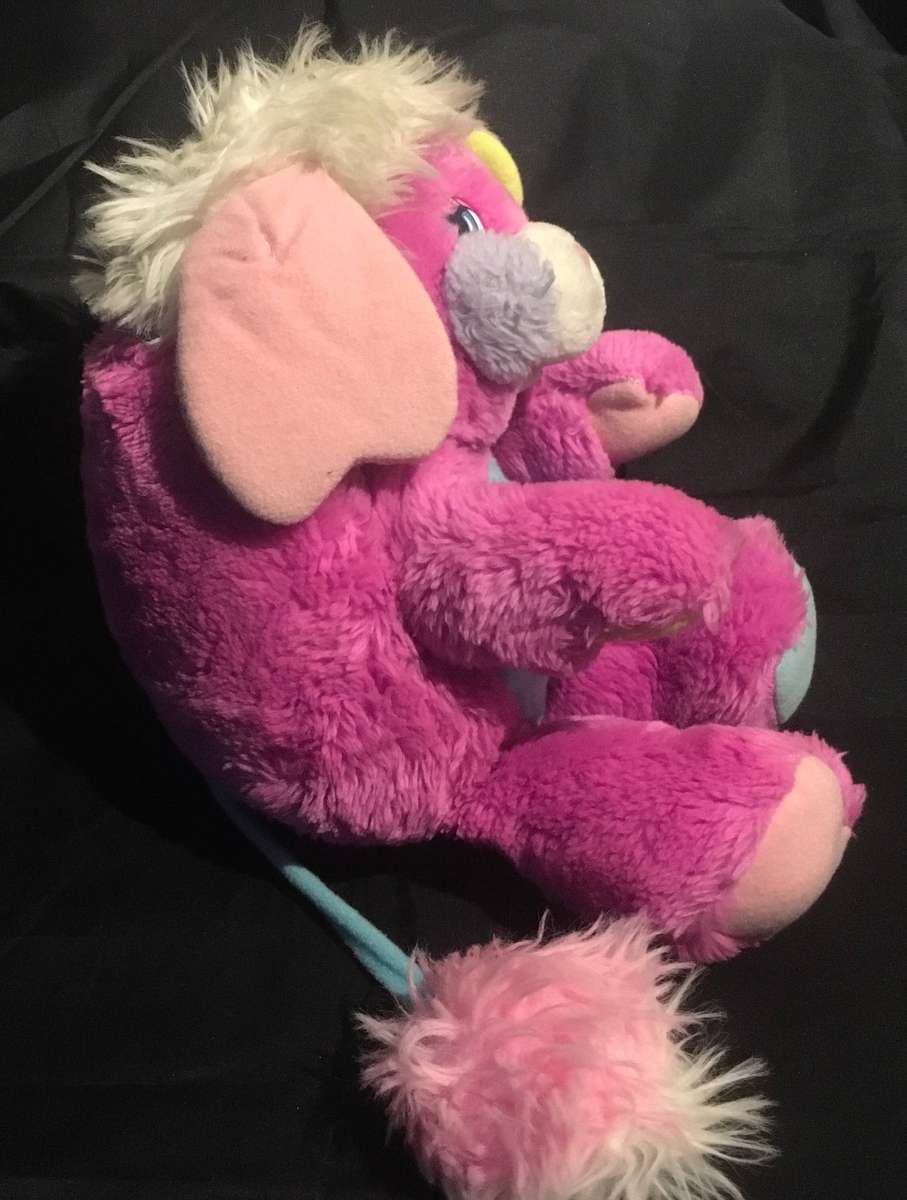 Vintage 1986 Mattel Popples Pink 12" Plush BC680
