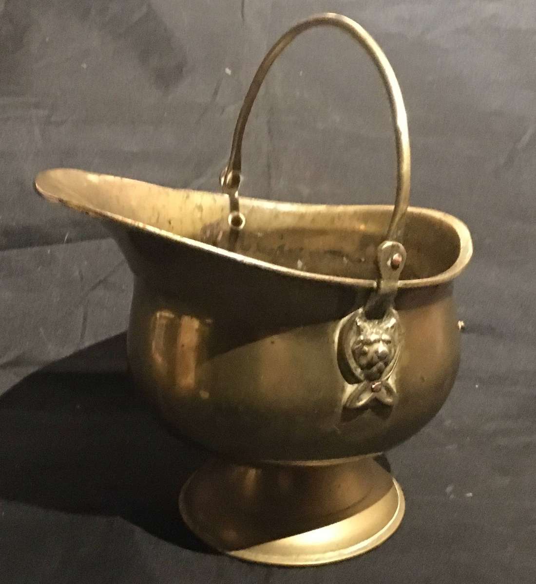 Brass coal scuttle