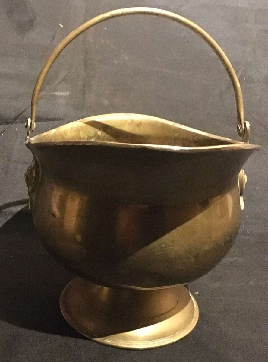 Brass coal scuttle