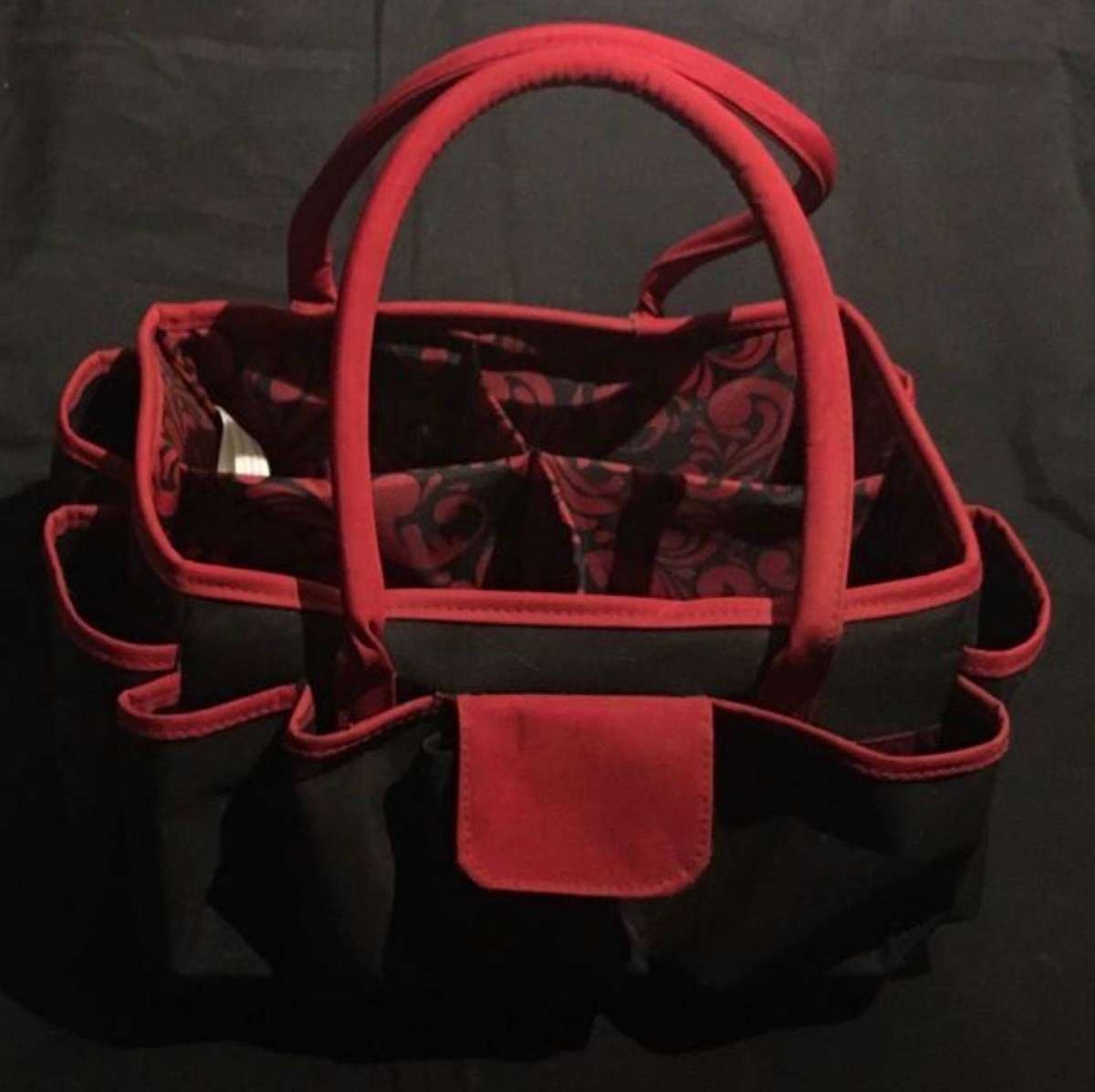 Organiser tote bag with multiple pockets