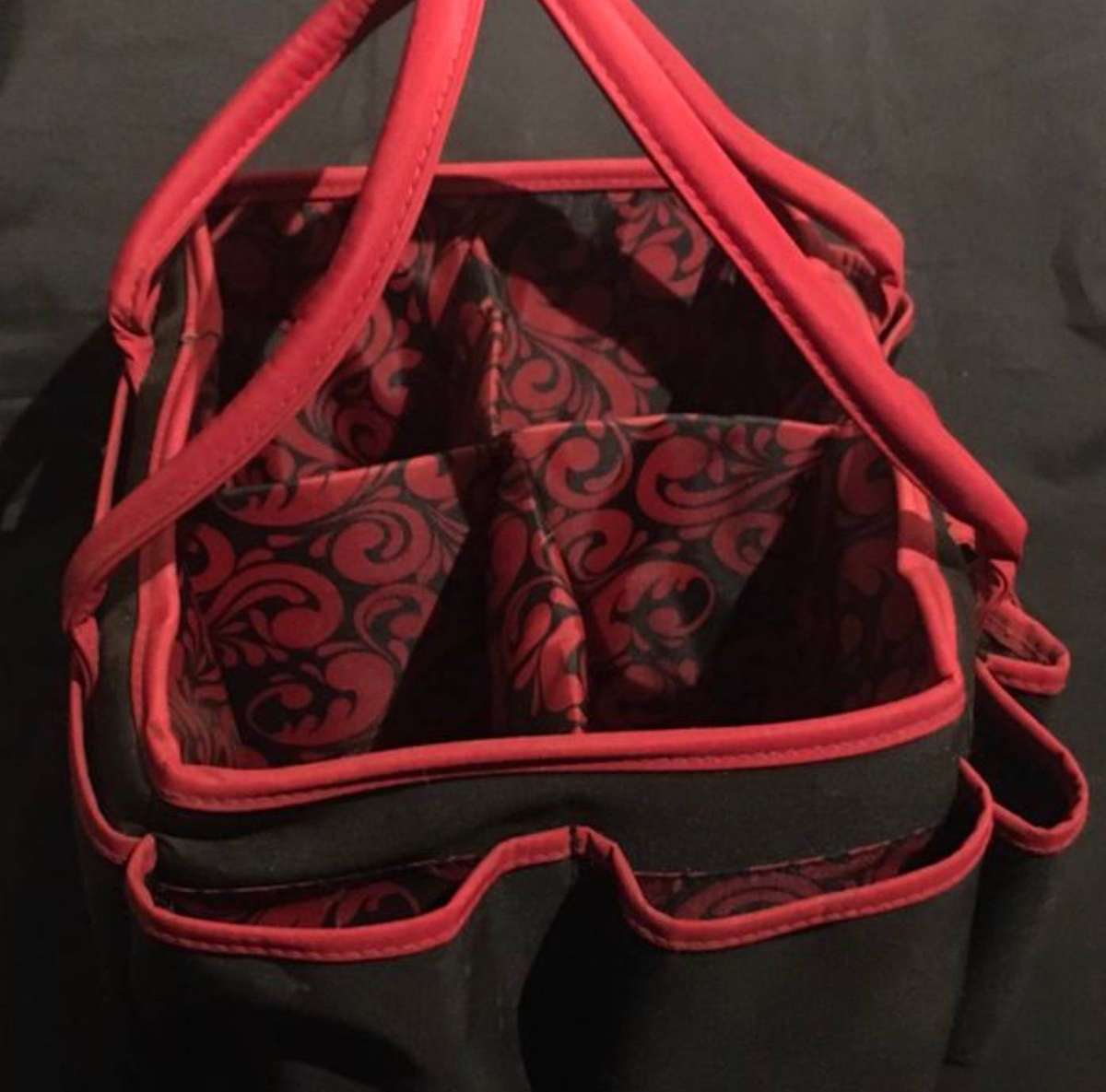 Organiser tote bag with multiple pockets