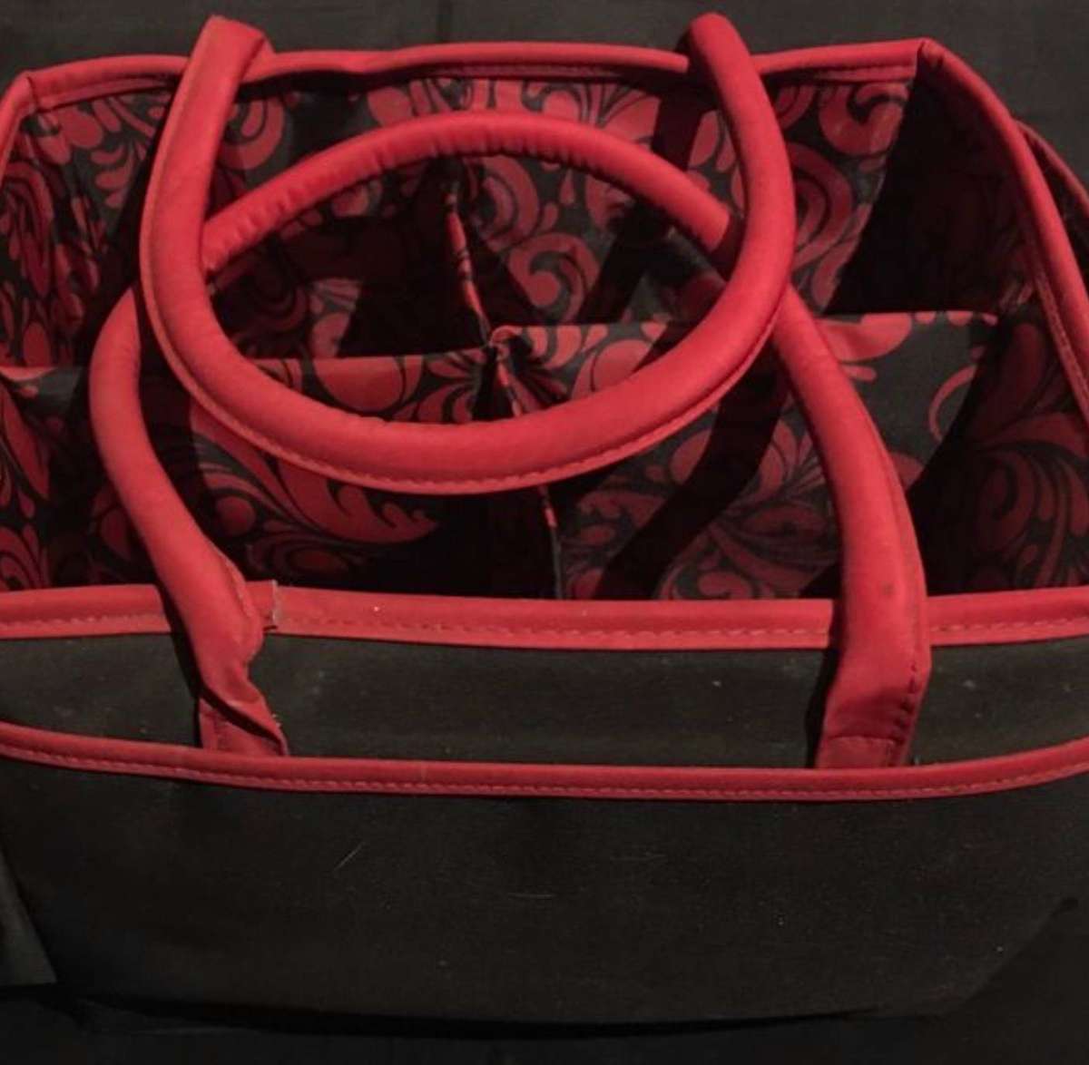 Organiser tote bag with multiple pockets