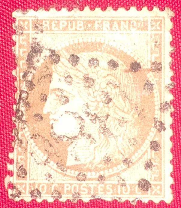 France 1872 Republic 10c Stamp - Secondhand Collectible