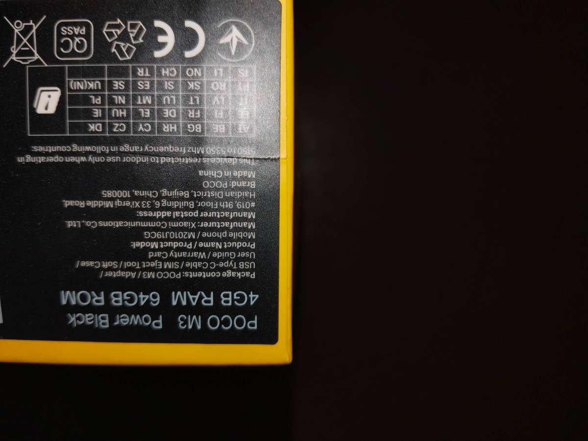 Xiaomi Poco M3 64GB Smartphone (Black)