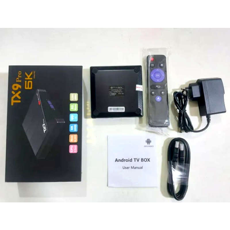 TX9 Pro 6K Ultra HD Android 11.1 TV Box  Set-Top Box with Quad-Core 8/128GB CPU with Pre-Loaded Apps