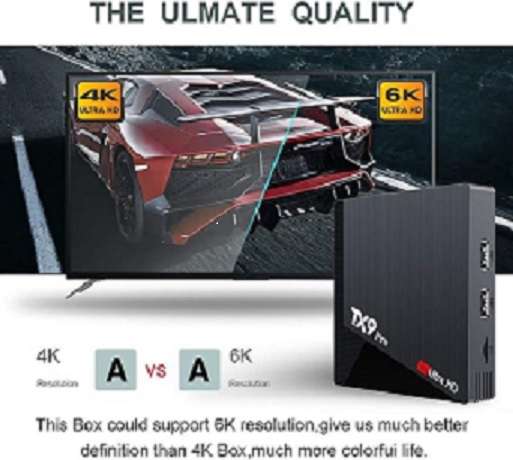 TX9 Pro 6K Ultra HD Android 11.1 TV Box  Set-Top Box with Quad-Core 8/128GB CPU with Pre-Loaded Apps